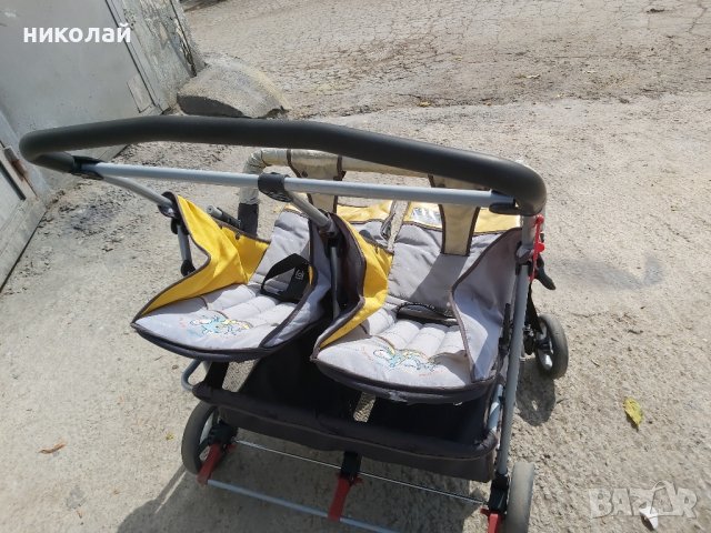 детска количка за близнаци Cipolino, снимка 7 - Детски колички - 42375280