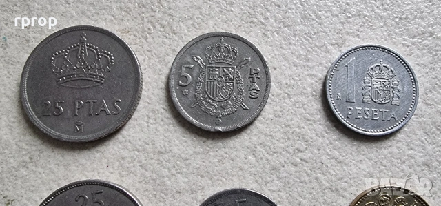 Испания. Испански песети . 15 бройки., снимка 3 - Нумизматика и бонистика - 35773496