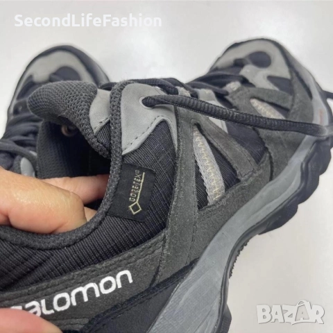 Обувки Salomon Gore-tex за момчета, размер 36 черно-сиви, за туризъм, снимка 3 - Детски обувки - 52505786