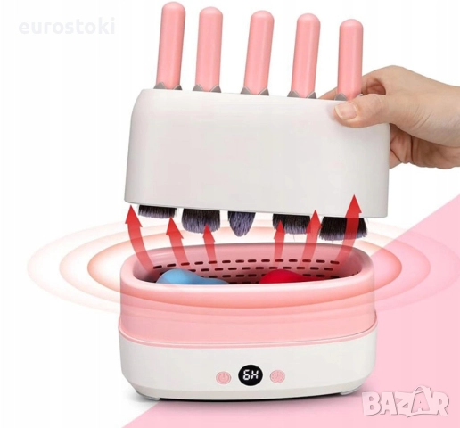 Професионална сушилня за грим четки, уред за сушене на четки за грим, вместмост 12 четки + 2 бр. гъб, снимка 3 - Козметични уреди - 52484634