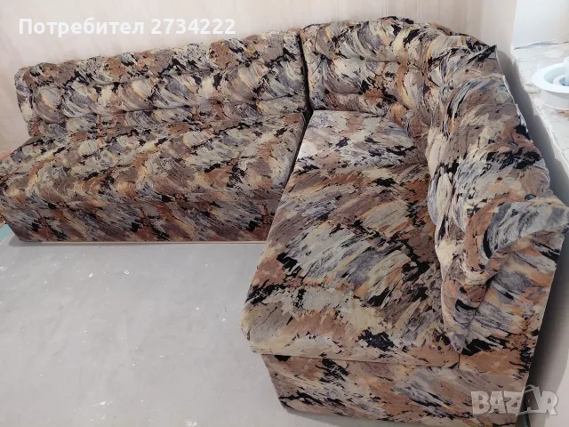 Разтегателен ъглов диван, снимка 2 - Дивани и мека мебел - 55826461