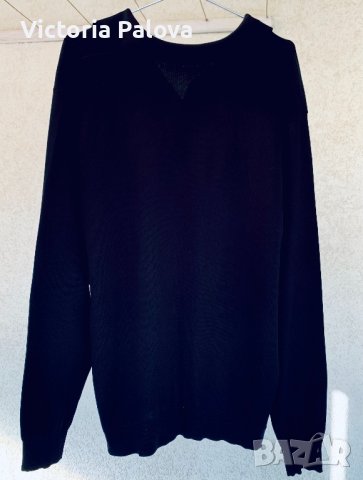 Черна блуза с копчета копринен трикотаж Германия, снимка 7 - Блузи - 44457864