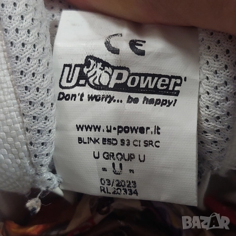 U-POWER - Ниски предпазни работни обувки Blink ESD S3 CI SRC номер 42, снимка 8 - Други - 52160552