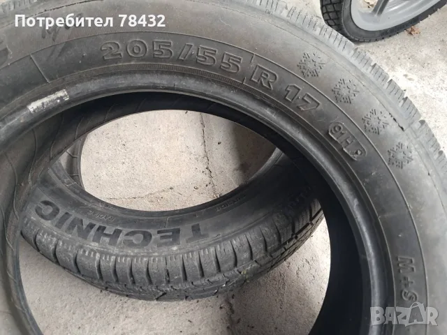 Зимни гуми 205/55/17 - 2 бр, снимка 3 - Гуми и джанти - 56235577