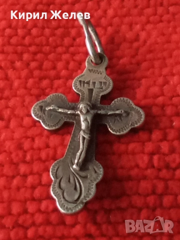 СТАРО РУСКО ПРАВОСЛАВНО СРЕБЪРНО РАЗПЯТИЕ КРЪСТЧЕ СРЕБРО 925 РМФАЗ - РЪЧНА ХУДОЖЕСТВЕНА РАБОТА 50108, снимка 15 - Антикварни и старинни предмети - 50542216