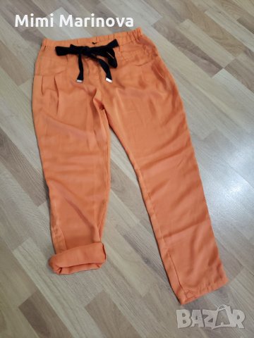 Спортен тънък Оранжев панталон с връзки Elisabetta Franchi