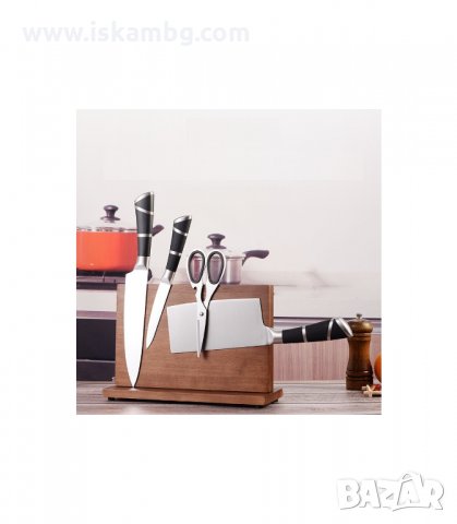 ДЪРВЕНА МАГНИТНА ПОСТАВКА ЗА НОЖОВЕ - код  2912, снимка 9 - Аксесоари за кухня - 33909943