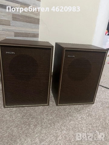  Ретро Тонколони Philips колони 6.5 инча Филипс , снимка 7 - Тонколони - 52618774