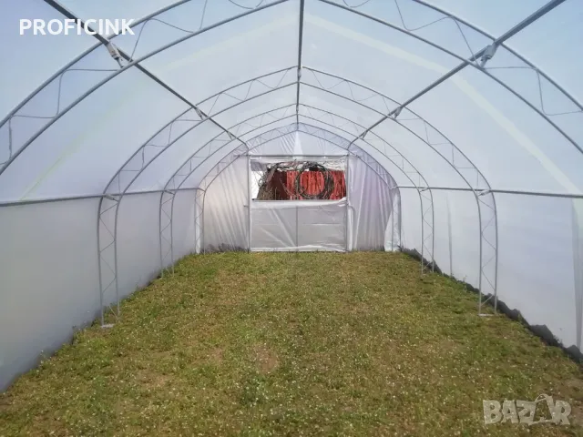 ОРАНЖЕРИИ - Българско производство, ”Тунелен тип” - 6м ширина, снимка 3 - Оранжерии - 47833377