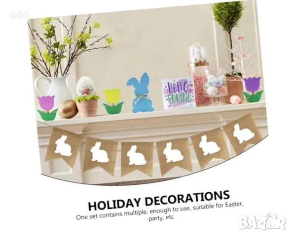 5 бр. дървени фигурки с цветен дизайн, снимка 8 - Други стоки за дома - 53576261