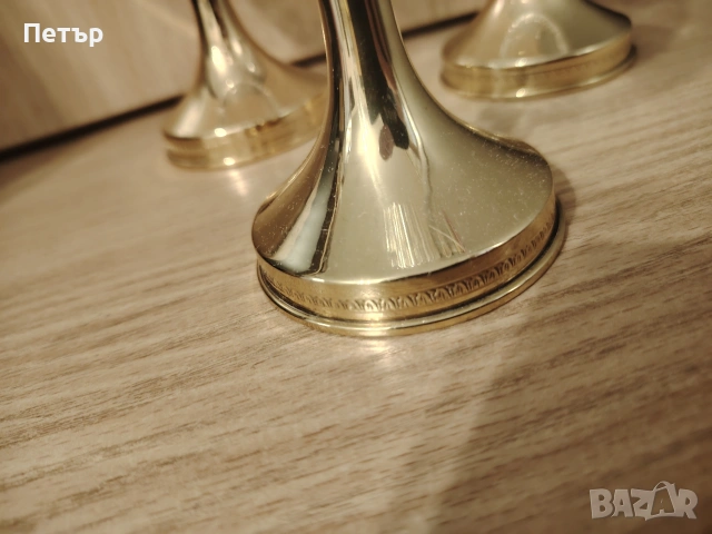 Кристални чаши с позлатени столчета , снимка 5 - Сервизи - 53845688