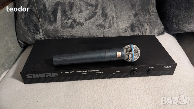 SHURE EC4 Beta58 USA-199.500Mhz, снимка 2 - Микрофони - 49525693