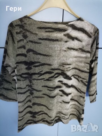 Блузка с ламе, снимка 1 - Блузи с дълъг ръкав и пуловери - 34129646