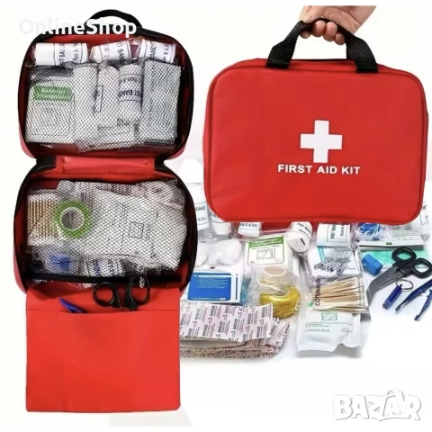 Аптечка напълно оборудвана 173 броя за дома, колата и къмпинг пътуване, снимка 15 - Аксесоари и консумативи - 53343206