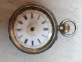 джобен сребърен часовник , снимка 1
