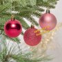 Розови топки за елха-30 броя/Топки за елха/топки за коледна елха/украса за елха, снимка 3