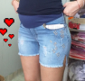 Къси дънки за бременни , снимка 8