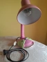 Розова настолна лампа,изправна, снимка 1