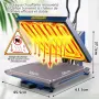 Термопреса PlanetFlame, сублимационен принтер, работна площ 38х38 см, сублимационна термопреса, снимка 3