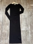 Уникална нова спортно елегантна ежедневна дълга елегантна черна рокля рипс . , снимка 2