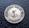 Стара монета 5 пфенига 1905 г. буква F - Германия- рядка, хит цена !, снимка 13