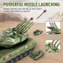 Нов Военен танк играчка + хеликоптер и камион, 6 метални мини коли, 10 войници, снимка 5
