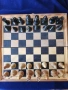 шах и табла - р-р 41 х 41 х 6 см - комплект с фигури + пулове + зарове, снимка 1