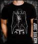 Черна тениска с щампа BAT NIGHT, снимка 1 - Тениски - 41347229