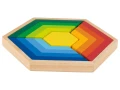 Дървен пъзел Шестоъгълник Монтесори метод, снимка 10