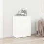 vidaXL Сайдборд, бял, 60x30x75 см, инженерно дърво, снимка 2