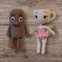 Балерина Капучина и Тунг Тунг Сахур - плетена , снимка 1