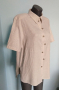 Луксозна ленена туника тип риза - голям размер , снимка 1 - Туники - 36226110