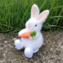 4606 Великденска украса Пухкаво зайче, 11 см, снимка 2