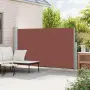 vidaXL Прибираща се дворна странична тента, 180x314 см, кафява, снимка 3