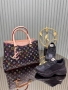 Louis Vuitton Комплект Дамска Чанта И Дамски Маратонки Луис Витон  Код SK398, снимка 3