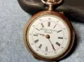 Philibert Carlier Chatelet Стар ШВЕЙЦАРСКИ СРЕБЪРЕН ДЖОБЕН ЧАСОВНИК СРЕБРО 800 с ПОЗЛАТА РЯДЪК 48405, снимка 14