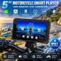 5" Мото Мултимедия, навигация за мотоциклет, CarPlay, Android Auto, Водоустойчива, за мотор, екран, снимка 1