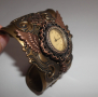 Готик, Стиймпънк, Нео-Викторианска гривна-маншет с часовник