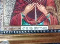 ОБР. ПР. БЦЫ СЕМИСТРЕЛЬНАЯ РУСКА ИЗТОЧНОПРАВСЛАВНА ИКОНА МНОГО КРАСИВА ИЗРАБОТКА ДЪРВЕНА РАМКА 47600, снимка 9