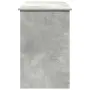 vidaXL Бюро, бетонно сиво, 102x50x75 см, инженерно дърво, снимка 6