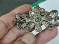 Възрожденска сребърна брошка филигран 0.800, снимка 3