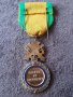 Френски сребърен с позлата военен орден медал 1870 , снимка 6