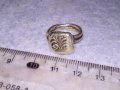 КРАСИВ АРТ НУВО СРЕБЪРЕН ПРЪСТЕН ВИСОКА ПРОБА СРЕБРО Стара ИЗЯЩНА РЪЧНА МАЙСТОРСКА ИЗРАБОТКА 38536, снимка 10
