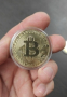 Bitcoin позлатена монета, снимка 3