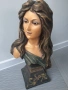Solome статуя 60см-4кг/Арт Деко стара теракота фигура-бюст на жена, снимка 1