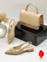 Prada Елегантни Дамски Обувки Тип Slingback На Нисък Ток С Емблематично Триъгълно Лого Код SEM-749, снимка 2