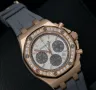 Audemars Piguet Royal Oak Offshore Chronograph 37mm Rose Gold Grey Diamond Дамски Различни Варианти, снимка 3