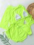 Бански Vacile Neon 3 части - S M L XL размери, снимка 13