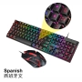 Gaming комплект T-WOLF TF200 • Клавиатура + Мишка RGB • Игрова Пакетна цена, снимка 6