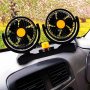 Двоен вентилатор 4 inch 12V 24V за автомобил бус камион каравана кола, снимка 10